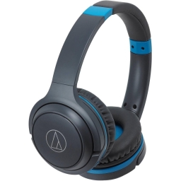Навушники з мікрофоном Audio-Technica ATH-S200BT Gray-Blue (ATH-S200BTGBL)
