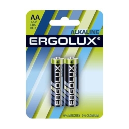 Батарейка Ergolux LR 6 / 2 BL Alkaline (11747)