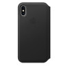Чехол для смартфона Apple iPhone XS Leather Folio - Black (MRWW2)