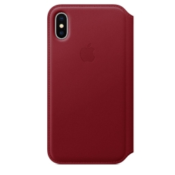 Чехол для смартфона Apple iPhone XS Max Leather Folio - PRODUCT RED (MRX32)