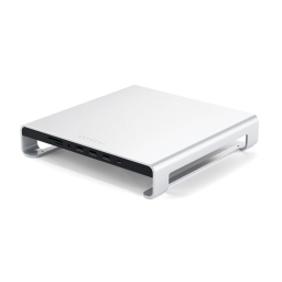 Картридер + usb hub Satechi Aluminum Monitor Stand Hub Silver for iMac (ST-AMSHS)
