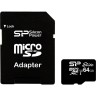 Карта памяти Silicon Power 64 GB microSDXC UHS-I Elite + SD adapter SP064GBSTXBU1V10-SP