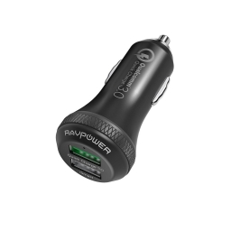 Автомобільний ЗП RAVPower USB Car Charger 2xUSB Qualcomm Quick Charge 3.0 36W Black (RP-VC007)