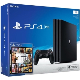Стаціонарна ігрова приставка Sony PlayStation 4 Pro (PS4 Pro) + GTA 5