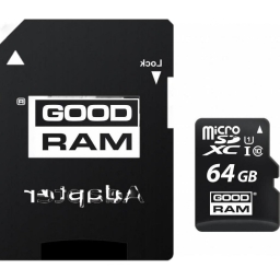Карта пам'яті GOODRAM 64 GB microSDXC class 10 UHS-I + SD Adapter M1AA-0640R12
