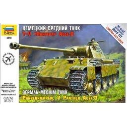Збірна модель ZVEZDA Немецкий средний танк T-V Пантера AUSF D, ZVE5010