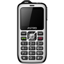 Мобільний телефон (бабушкофон) Astro B200 RX Black White