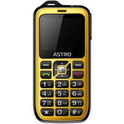 Мобільний телефон (бабушкофон) Astro B200 RX Black Yellow