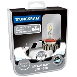 Світлодіодні автолампи (комплект) Tungsram Megalight LED +200 12V H11 24W 6000K (TU60490.2K)