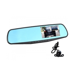 Видеорегистратор-зеркало Noisy DVR 138 Full HD с камерой заднего вида черный