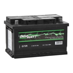 Автомобильный аккумулятор Gigawatt 6CT-72 АзЕ (0185757209)
