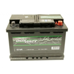 Автомобільний акумулятор Gigawatt 6CT-74 АзЕ (0185757404)