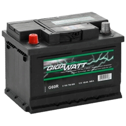 Автомобильный аккумулятор Gigawatt 6CT-60 Аз (0185756027)