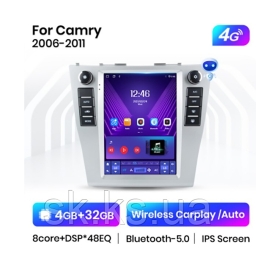 Штатная автомагнитола Junsun 4G Android Toyota Camry 40 50 2006 - 2011 wifi 2+32 Tesla style