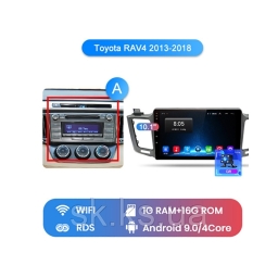 Штатна магнітола Junsun 4G Android Toyota RAV4 wifi 2013-2019 WiFi 1ГБ + 16 тип А