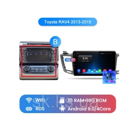 Штатна магнітола Junsun 4G Android Toyota RAV4 wifi 2013-2019 WiFi 1ГБ + 16 тип В