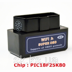 Беспроводной диагностический сканер Super obd2 ELM 327 WIFI OBD2 / OBDII ELM327 V1.5