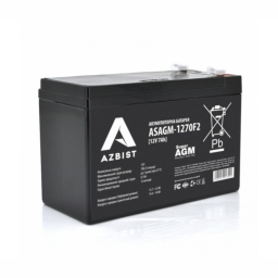Акумуляторна батарея AZBIST Super AGM ASAGM-1270F2, Black Case, 12V 7.0Ah (151 х 65 х 94 (100)) Q5