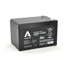 Аккумуляторная батарея AZBIST Super AGM ASAGM-12120F2, Black Case, 12V 12.0Ah (151х98х 95 (101) ) Q6