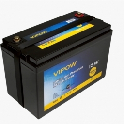 Акумуляторна батарея Vipow LiFePO4 12,8V 100Ah із вбудованою ВМS платою 80A (LiFePO4128-100/80)