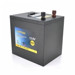 Аккумуляторная батарея Vipow LiFePO4 12,8V 200Ah со встроенной ВМS платой 100A (LiFePO4128-200/100)