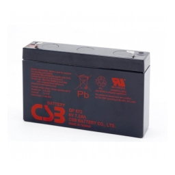 Аккумуляторная батарея CSB GP672, 6V 7.2Ah  (94х151х34мм), Q10