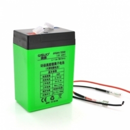 Акумуляторна батарея QiSuo 6V 6A з елементами Li-ion 18650 (70X46X100)+зарядний пристрій 8,4V 1A+крокодили (QS-606СH)