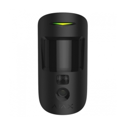Беспроводной ИК датчик движения Ajax с камерой для фотоверификации тревог MotionCam black