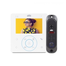 Комплект видеодомофона ATIS AD-480 W Kit box белый