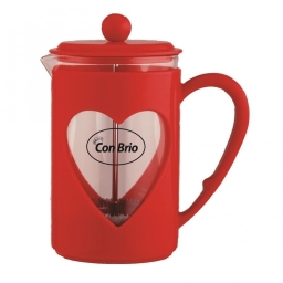 Френч-прес для кави і чаю Con Brio СВ-5660 червоний