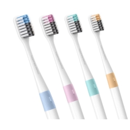 Набор зубных щеток Xiaomi Doctor·B Colors 4 шт. (Bass method)