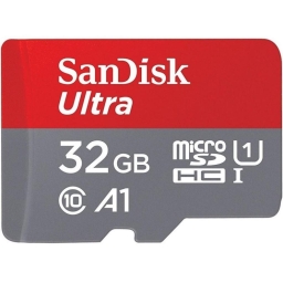 Карта памяті SanDisk 32 GB microSDHC UHS-I Ultra A1 + SD Adapter SDSQUAR-032G-GN6MA