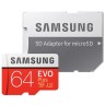 Карта памяті Samsung 64 GB microSDXC Class 10 UHS-I U3 EVO Plus + SD Adapter MB-MC64GA