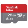 Карта памяти SanDisk 128 GB microSDXC UHS-I Ultra A1 + SD adapter SDSQUAR-128G-GN6MA