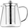 Заварочный чайник с ситечком Ardesto Milano, 950 мл, боросиликатное стекло, нержавеющая сталь (AR1909GM)