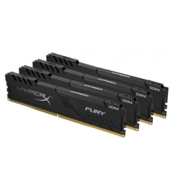 Пам'ять для настільних комп'ютерів HyperX 128 GB (4x32GB) DDR4 3200 MHz Fury Black (HX432C16FB3K4/128)
