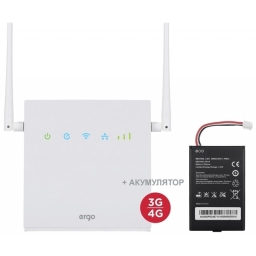 Модем 4G/3G + Wi-Fi роутер ERGO R0516 с аккумулятором