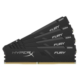 Память для настольных компьютеров HyperX 64 GB (4x16GB) DDR4 3200 MHz Fury Black (HX432C16FB3K4/64)