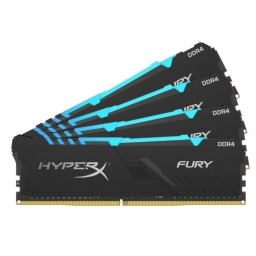 Память для настольных компьютеров HyperX 64 GB (4x16GB) DDR4 3200 MHz FURY (HX432C16FB4AK4/64)