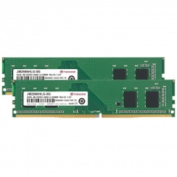 Память для настольных компьютеров Transcend DDR4 3200 16GB KIT (8GBx2) (JM2666HLG-16GK)