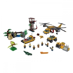 Класичний конструктор LEGO City Вертоліт для доставки вантажів у джунглі (60162)